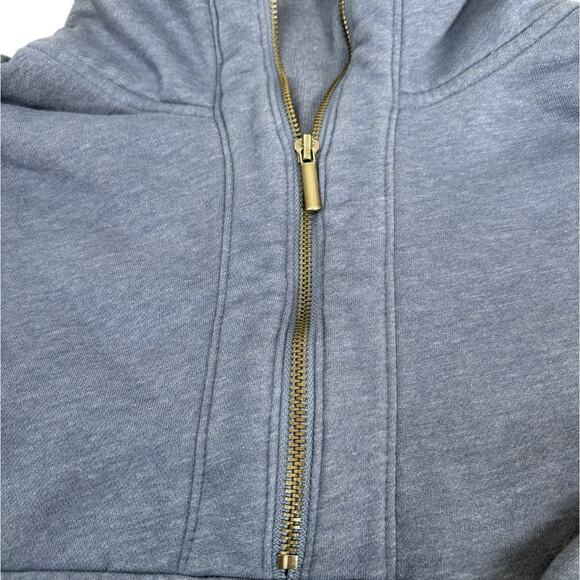 Old Navy Half-Zip Pullover Oversized Sweatshirt Heather Blue Athleisure Size L - Picture 3 of 7